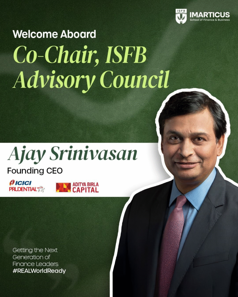 Co-Chair, ISFB Advisory Council - Ajay Srinivasan